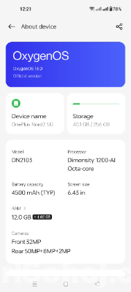One plus Nord2 5g